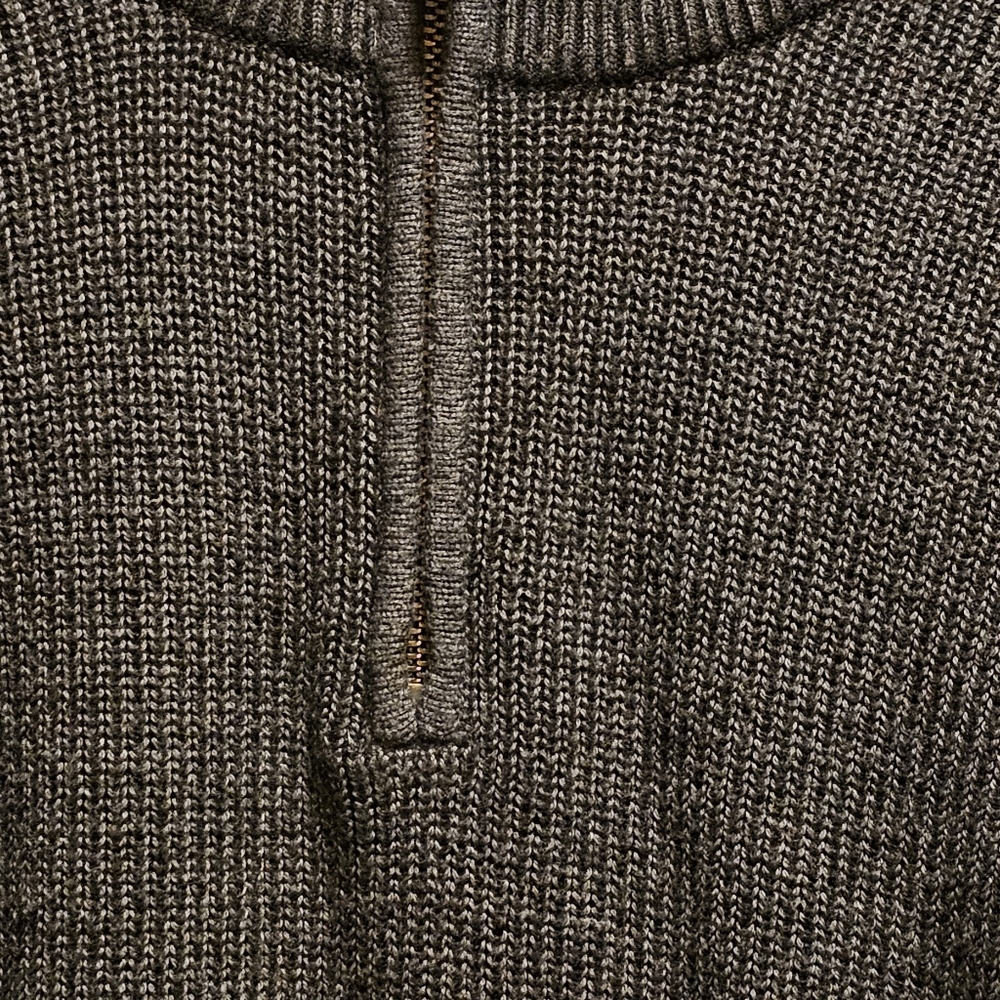 Ted Baker London Gray Stach Quarter Zip Sweater - Size 5 (XL) - Picture 6 of 13